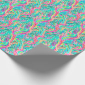 Palm Beach Tropical Underwater Coral Geschenkpapier (Ecke)