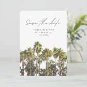 Palm Beach Wedding Florida Save the Date Einladung (Stehend Vorderseite)