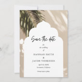 Palm Beach Wedding Foto Save the Date (Vorderseite)