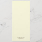 Palm Beach Wedding Menu Card - Brown Menükarte (Rückseite)