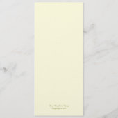 Palm Beach Wedding Menu Card - Green Menükarte (Rückseite)