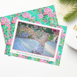 Palm Beach Weihnachten Pink Green Gingerbrot Foto
