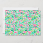 Palm Beach Weihnachten Pink & Green Rentier Foto (Rückseite)