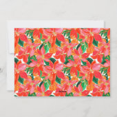 Palm Beach Weihnachten Rosa Orange Poinsettias Fot (Rückseite)