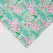 Palm Beach Weihnachten Wasserfarbe Rosa & Grüne Bä Seidenpapier (Ausschnitt)