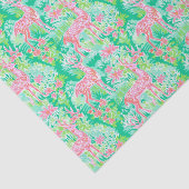 Palm Beach Weihnachten Wasserfarbe Rosa Rentier Seidenpapier (Ausschnitt)