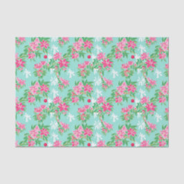 Palm Beach Weihnachten Wasserfarben Blumendekorati Seidenpapier