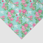 Palm Beach Weihnachten Wasserfarben Blumendekorati Seidenpapier (Ausschnitt)