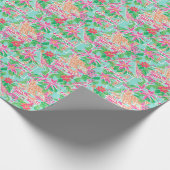 Palm Beach Weihnachten Wasserfarben Gingerbread Hä Geschenkpapier (Ecke)