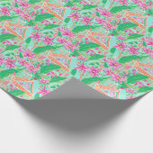 Palm Beach Weihnachten Wasserfarben Gingerbread Hä Geschenkpapier (Ecke)