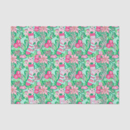 Palm Beach Weihnachten Wasserfarben Strümpfe Seidenpapier