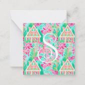 Palm Beach Weihnachts-Lebkuchen-Haus Einschließung Mitteilungskarte (Rückseite)