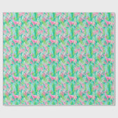 Palm Beach Weihnachtswatercolor Rentier Geschenkpapier (Flach)