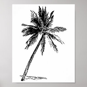 Palm Beachwear Strandoutlook Surfen Aloha Retro Pa Poster
