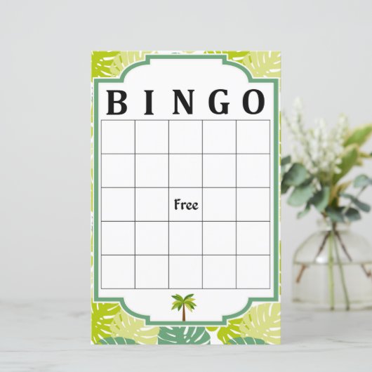 Palm-Bingo-Spiel (Stehend Vorderseite)