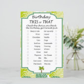 Palm Birthday dieses oder jenes Spiel (Stehend Vorderseite)