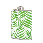 Palm Blätter Aquarell Flachmann (Links)