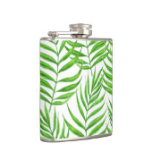 Palm Blätter Aquarell Flachmann (Rechts)