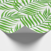 Palm Blätter Aquarell Geschenkpapier (Ecke)