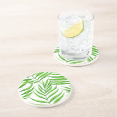 Palm Blätter Aquarell Getränkeuntersetzer (Seite)