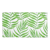 Palm Blätter Aquarell Kissenbezug (Rückseite-Links)