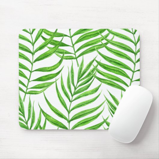 Palm Blätter Aquarell Mousepad (Mit Mouse)
