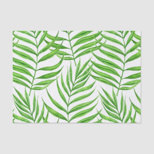 Palm Blätter Aquarell Seidenpapier (Vorderseite)