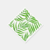 Palm Blätter Aquarell Serviette (Ecke)
