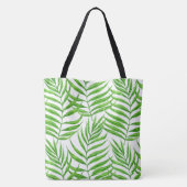 Palm Blätter Aquarell Tasche (Rückseite)
