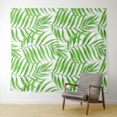 Palm Blätter Aquarell Wandteppich (Beispiel (Horizontal))