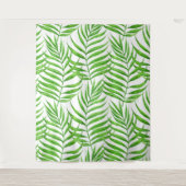 Palm Blätter Aquarell Wandteppich (Vorderseite)