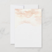 Palm Blätter Beach Wedding UAWG Einladung (Rückseite)