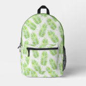 Palm-Blätter Bedruckter Rucksack (Vorderseite)