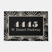 Palm Blätter Benutzerdefinierte Adresse Fußmatte (Vorderseite)