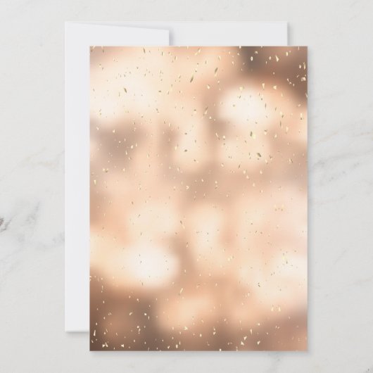 Palm Blätter Diamond, Confetti Hochzeitstag Einladung (Rückseite)