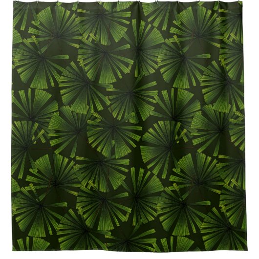 Palm-Blätter Duschvorhang (Vorderseite)