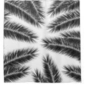 Palm Blätter Finesse Muster 2 Duschvorhang (Vorderseite)