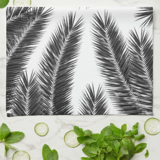 Palm Blätter Finesse Muster 2 Geschirrtuch (Gefaltet)