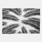 Palm Blätter Finesse Muster 2 Geschirrtuch (Horizontal)