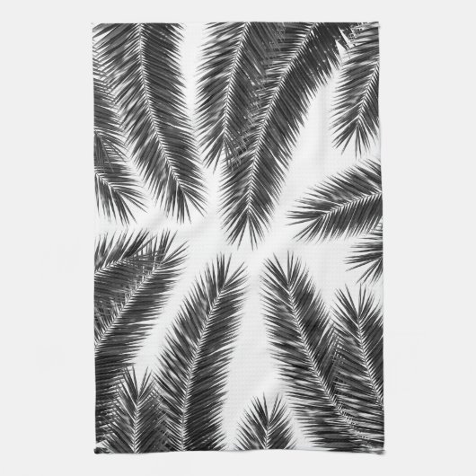 Palm Blätter Finesse Muster 2 Geschirrtuch (Vertikal)