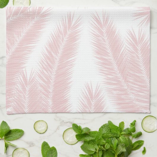 Palm Blätter Finesse Muster 3 Geschirrtuch (Gefaltet)