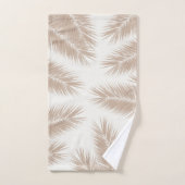 Palm Blätter Finesse Muster 4 Badhandtuch Set (Handtuch)