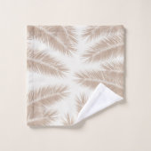 Palm Blätter Finesse Muster 4 Badhandtuch Set (Waschlappen)