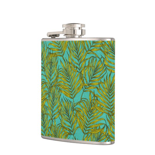 Palm-Blätter Flachmann (Links)