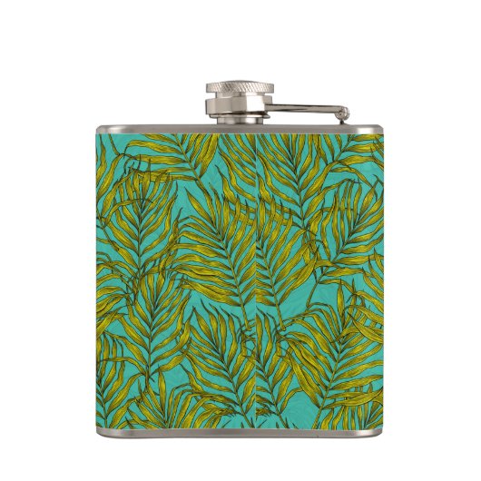 Palm-Blätter Flachmann (Rückseite)