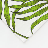 Palm-Blätter Fleecedecke (Ecke)