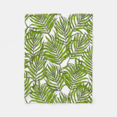 Palm-Blätter Fleecedecke (Vorderseite)