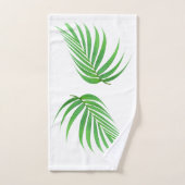 Palm Blätter Fronds Design Badehandtuch Set (Handtuch)