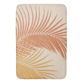 Palm-Blätter Gelbe Orangen-Streifen #1 #tropical # Badematte (Vorderseite Vertikal)