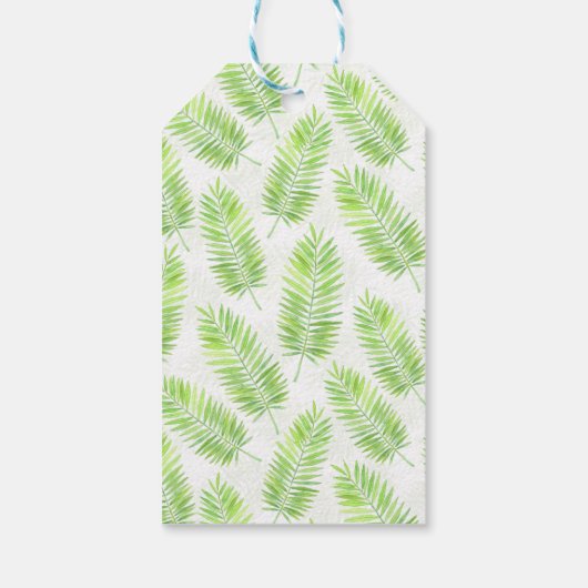 Palm-Blätter Geschenkanhänger (Rückseite)